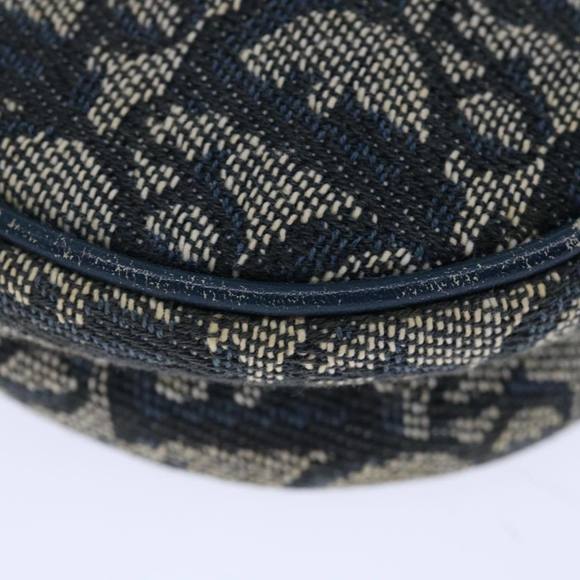 Christian Dior Trotter Canvas Saddle Pouch Accessory Pouch Navy Auth yk10980 - Picture 14 of 16